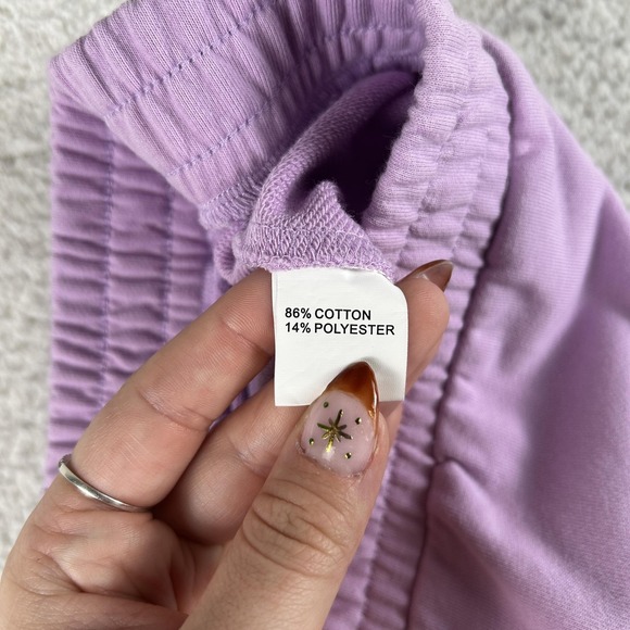 Queen Of Sparkles Shorts Womens XXL Purple Bunny Sequin Sweat Easter Lounge - Picture 6 of 16